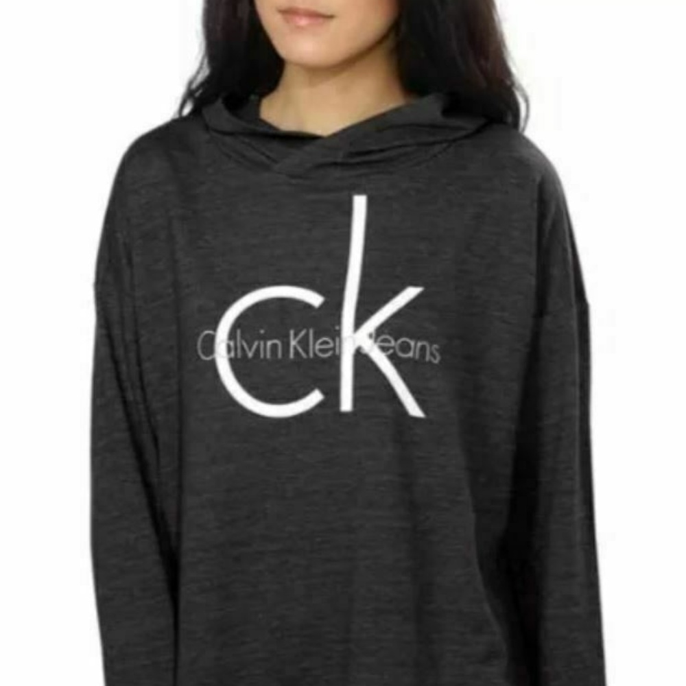Calvin Klein Jeans Womens Relax Hooded Pullover S